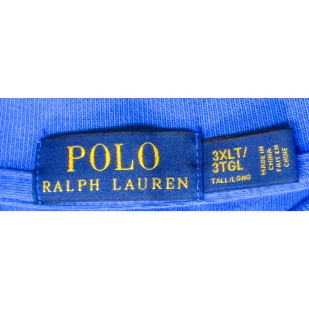 Polo Ralph Lauren Men's Blue Polo Shirt Size 3XLT Iconic Pony Logo Classic Fit - Picture 5 of 6